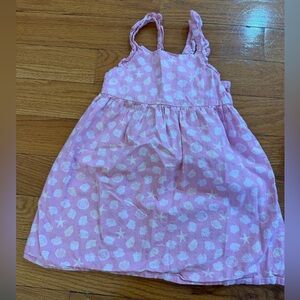 OshKosh B'gosh Pink Ruffle Strap Sundress with Shell Motif